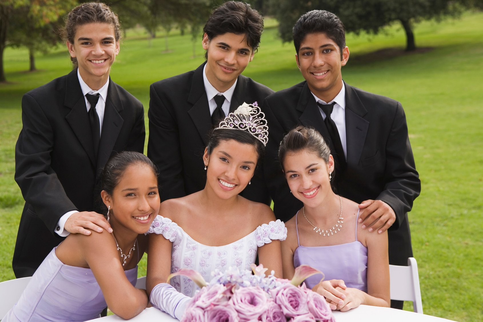 Quinceanera court